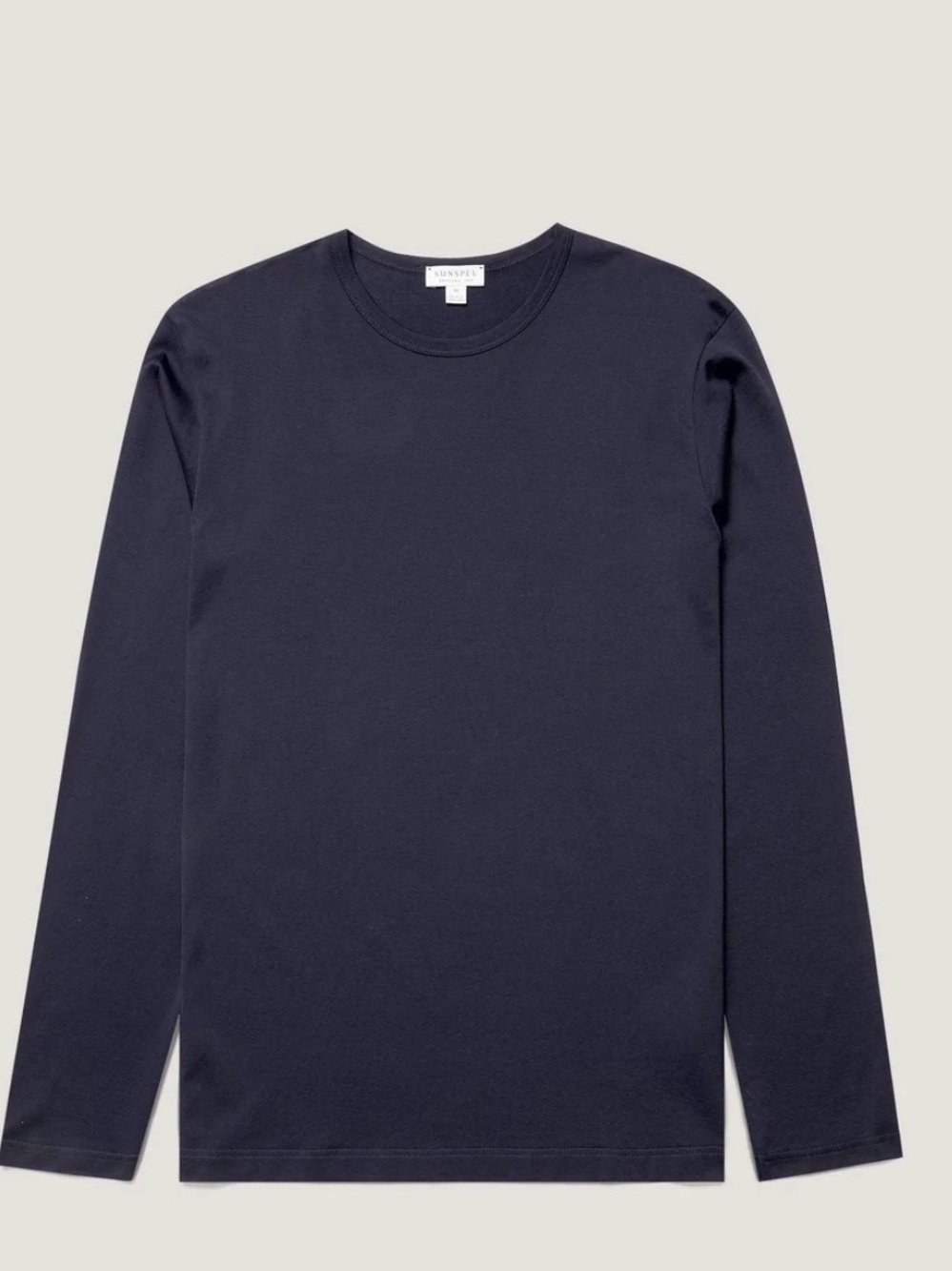 Sunspel men’s Long Sleeve Classic T‑shirt